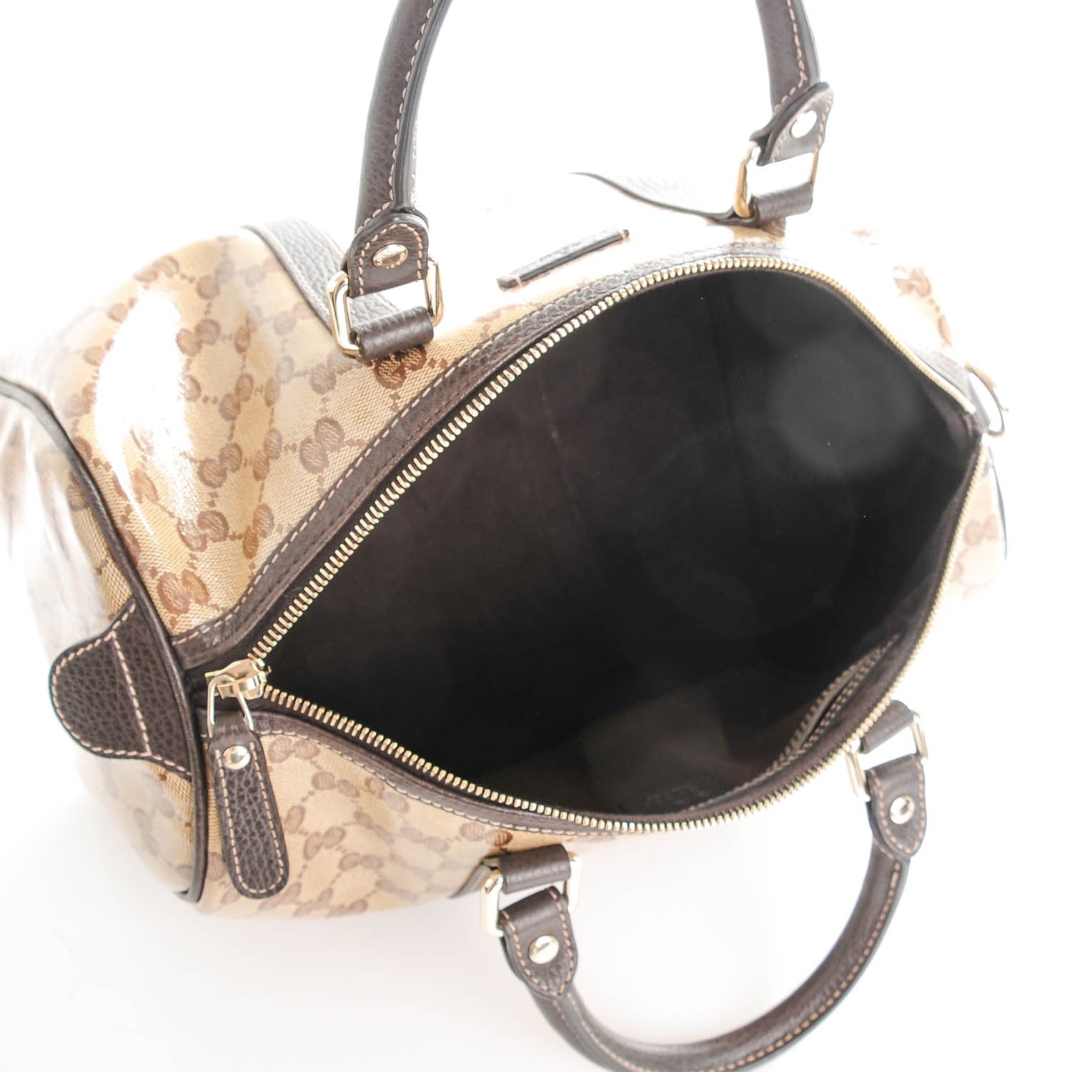 Gucci Crystal Monogram Medium Joy Boston Dark Brown 5 of 7