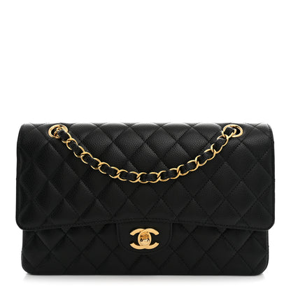 Chanel Caviar Quilted Medium Double Flap Black 1 of 10
