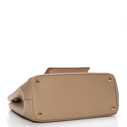 Prada Saffiano Lux Galleria Front Pocket Tote Sabbia 4 of 12
