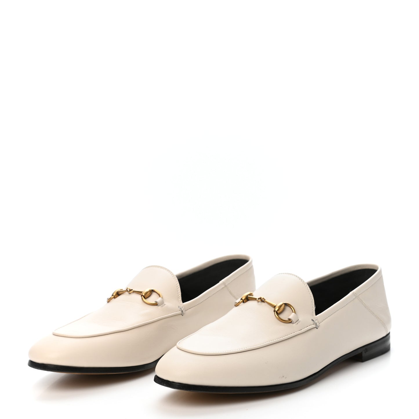 Lambskin Womens Brixton Horsebit Loafers 40.5 Mystic White