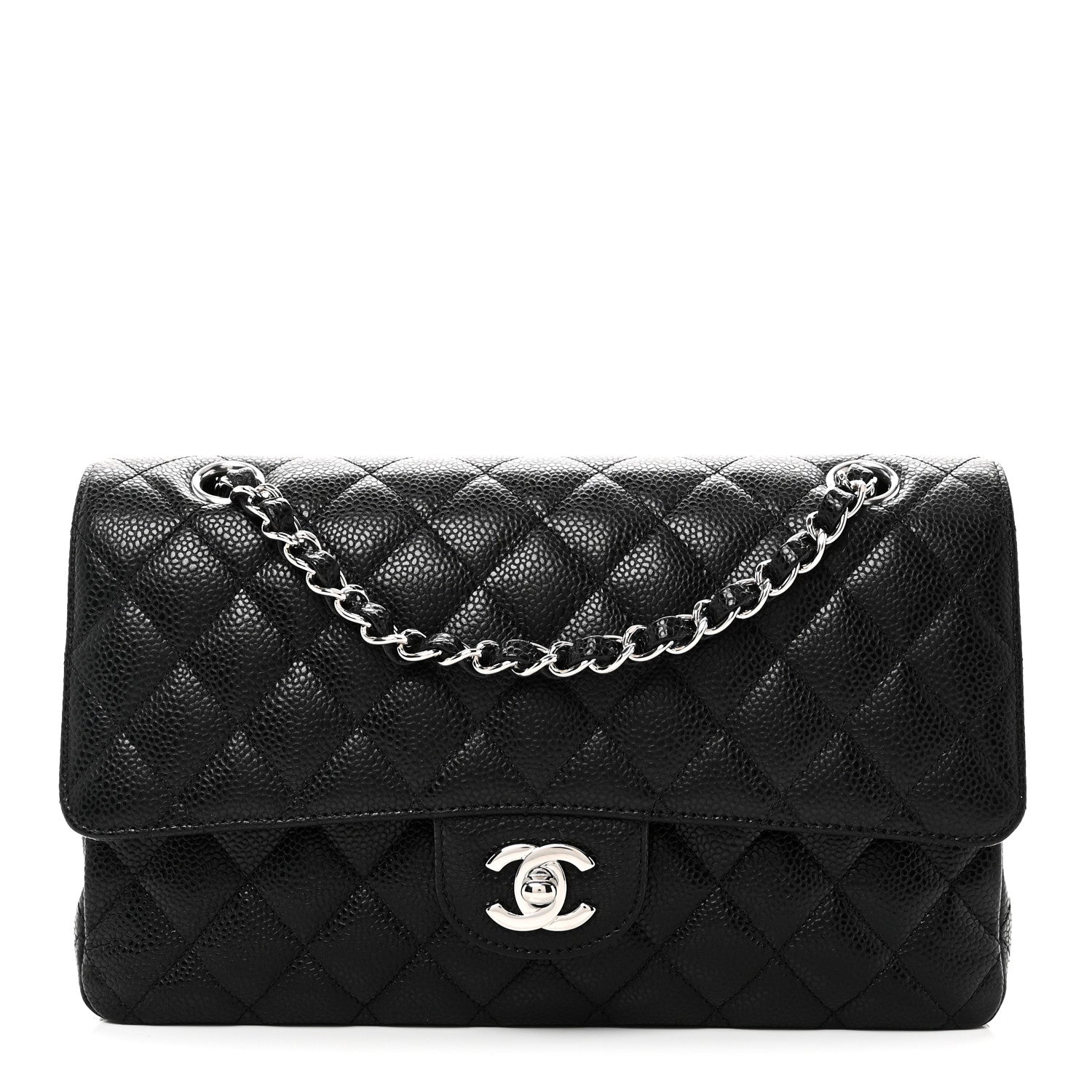 Chanel Caviar Quilted Medium Double Flap Black 1 of 11