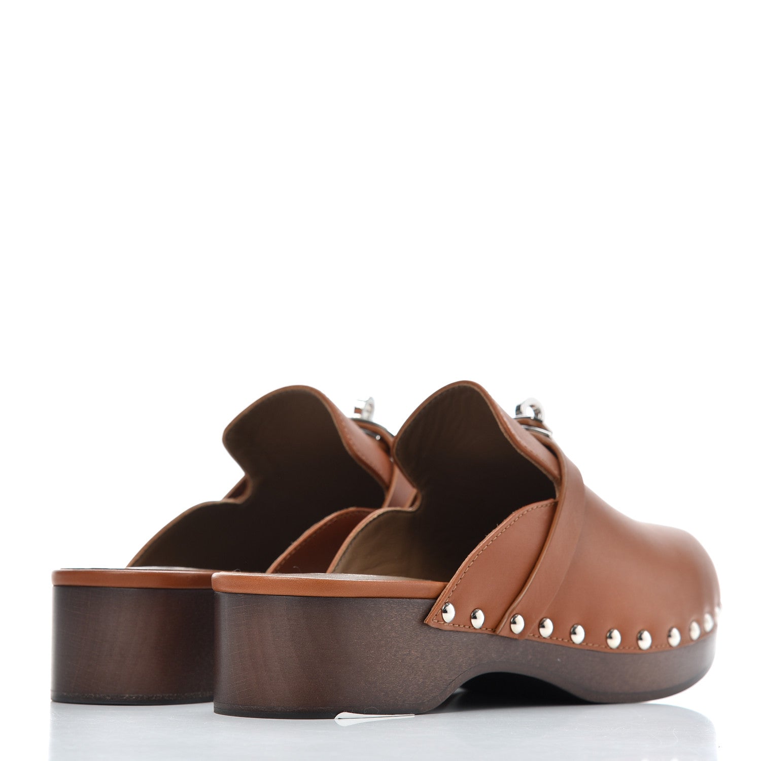 Hermes Heritage Calfskin Carlotta Mules 36 Naturel 4 of 9