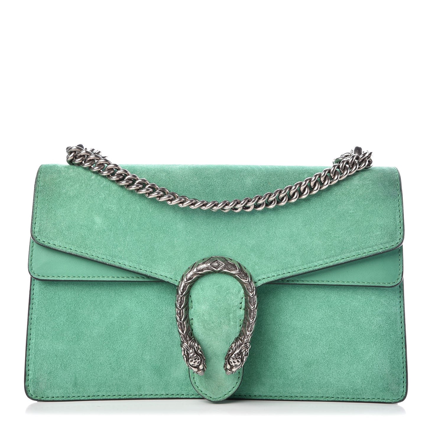 Suede Small Dionysus Shoulder Bag Green