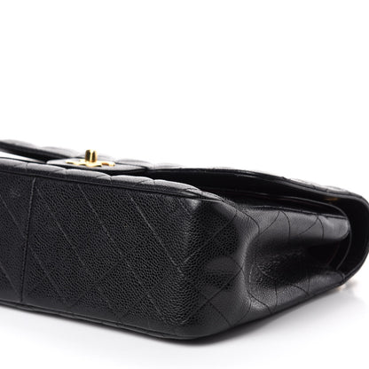 Chanel Caviar Quilted Jumbo Double Flap Black 8 of 15