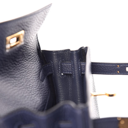 Hermes Togo Kelly Ado Backpack Bleu Nuit 16 of 32