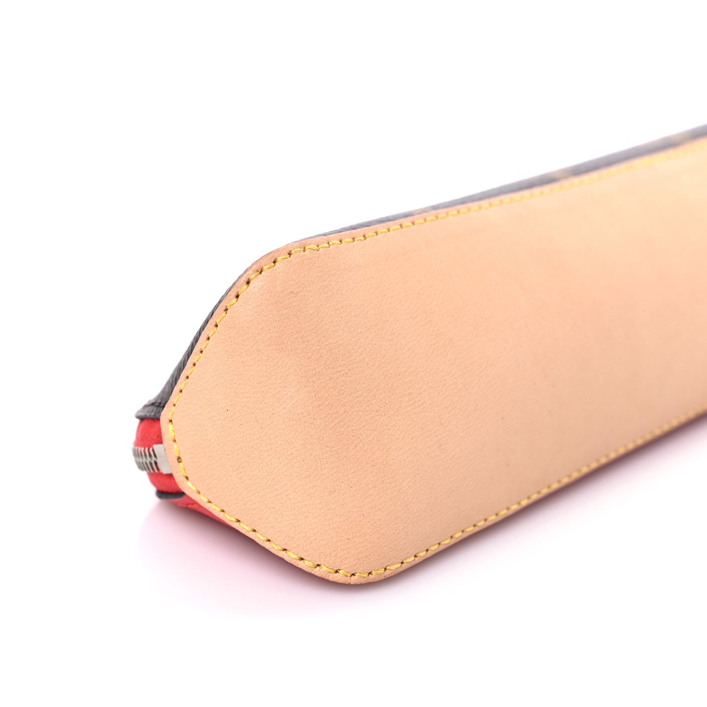 Monogram Elizabeth Pencil Pouch Red