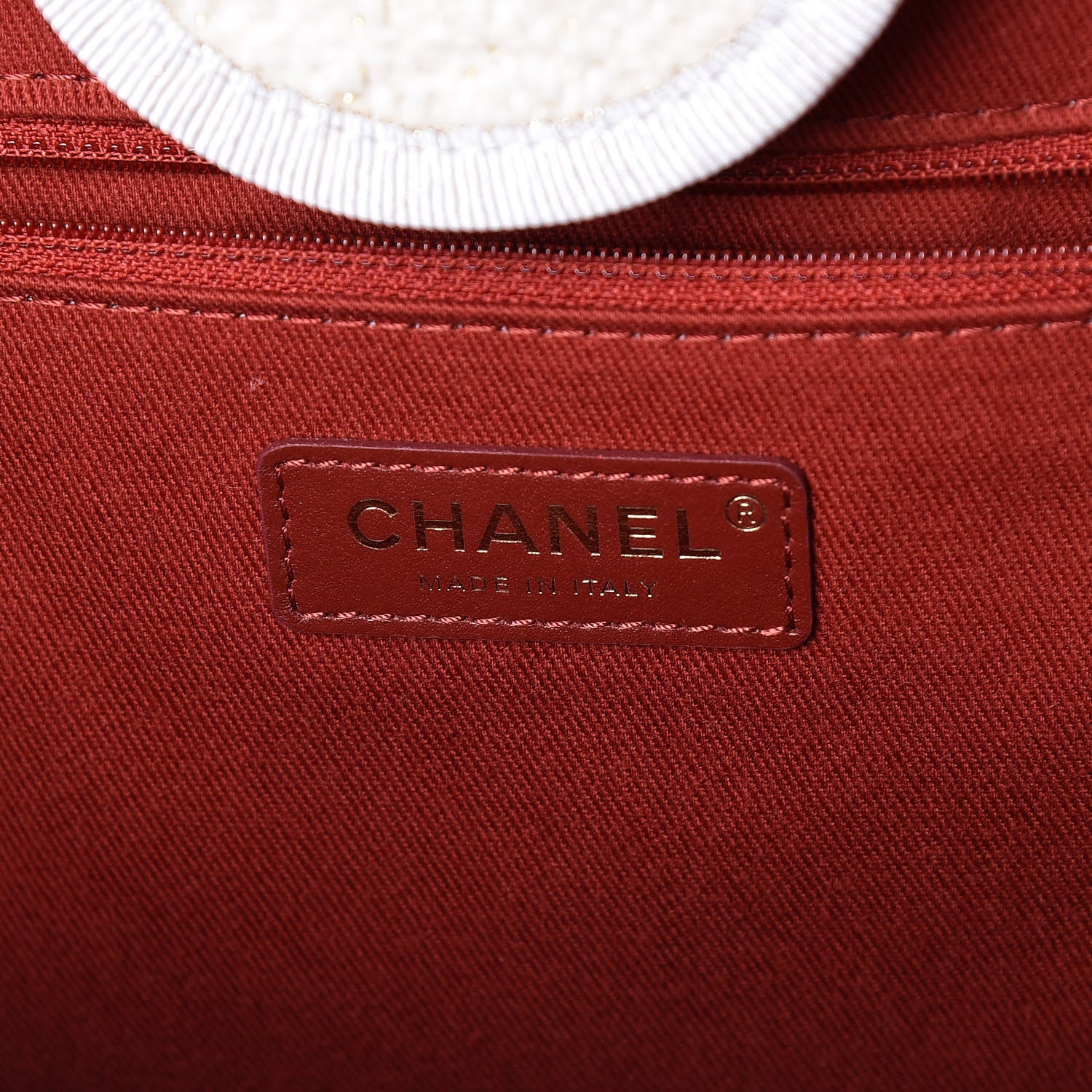 Chanel Lurex Boucle Medium Deauville Tote White 7 of 11