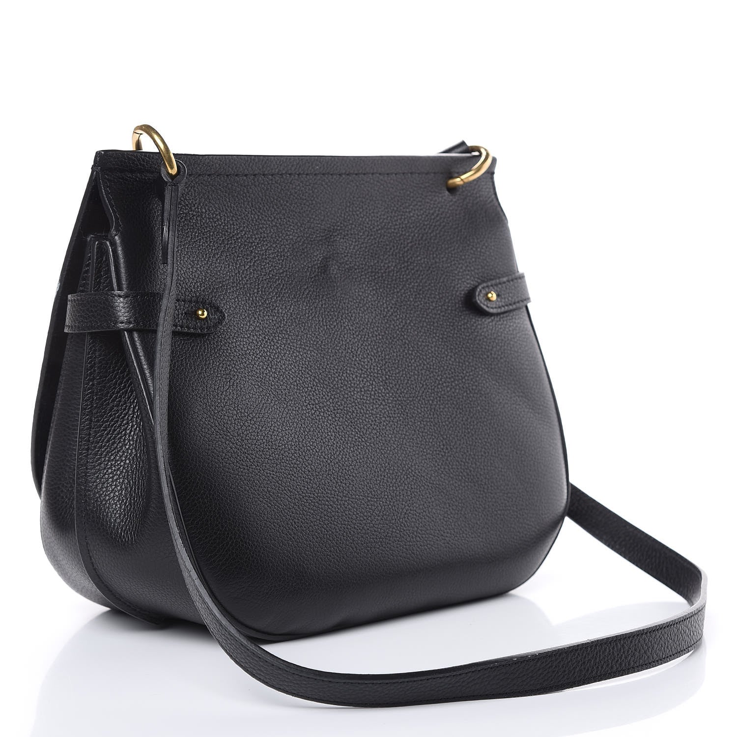 Mulberry Small Classic Grain Calfskin Amberley Satchel Black 3 of 12