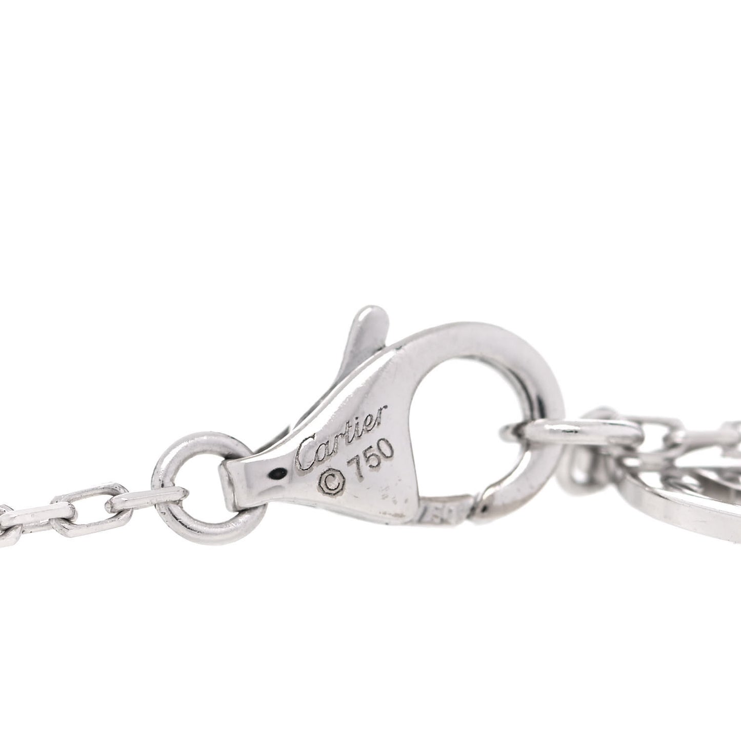 18K White Gold Diamond LM D'Amour Pendant Necklace
