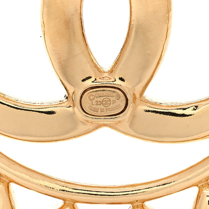Chanel Metal CC Heart Brooch Gold 4 of 5