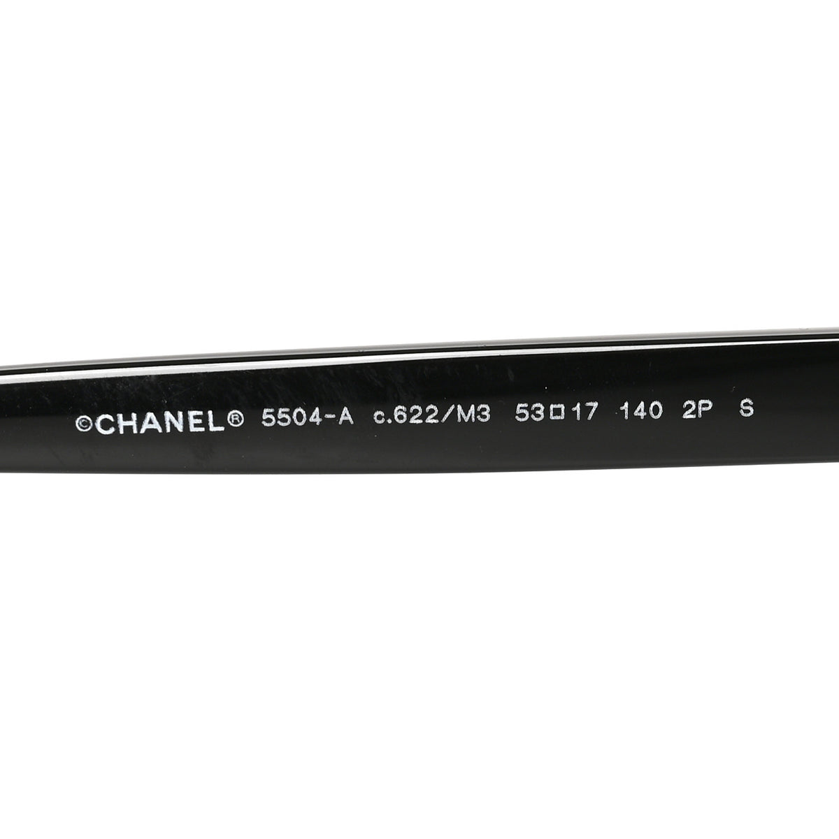 Chanel Acetate Polarized Rectangle Sunglasses 5504A Black 5 of 7