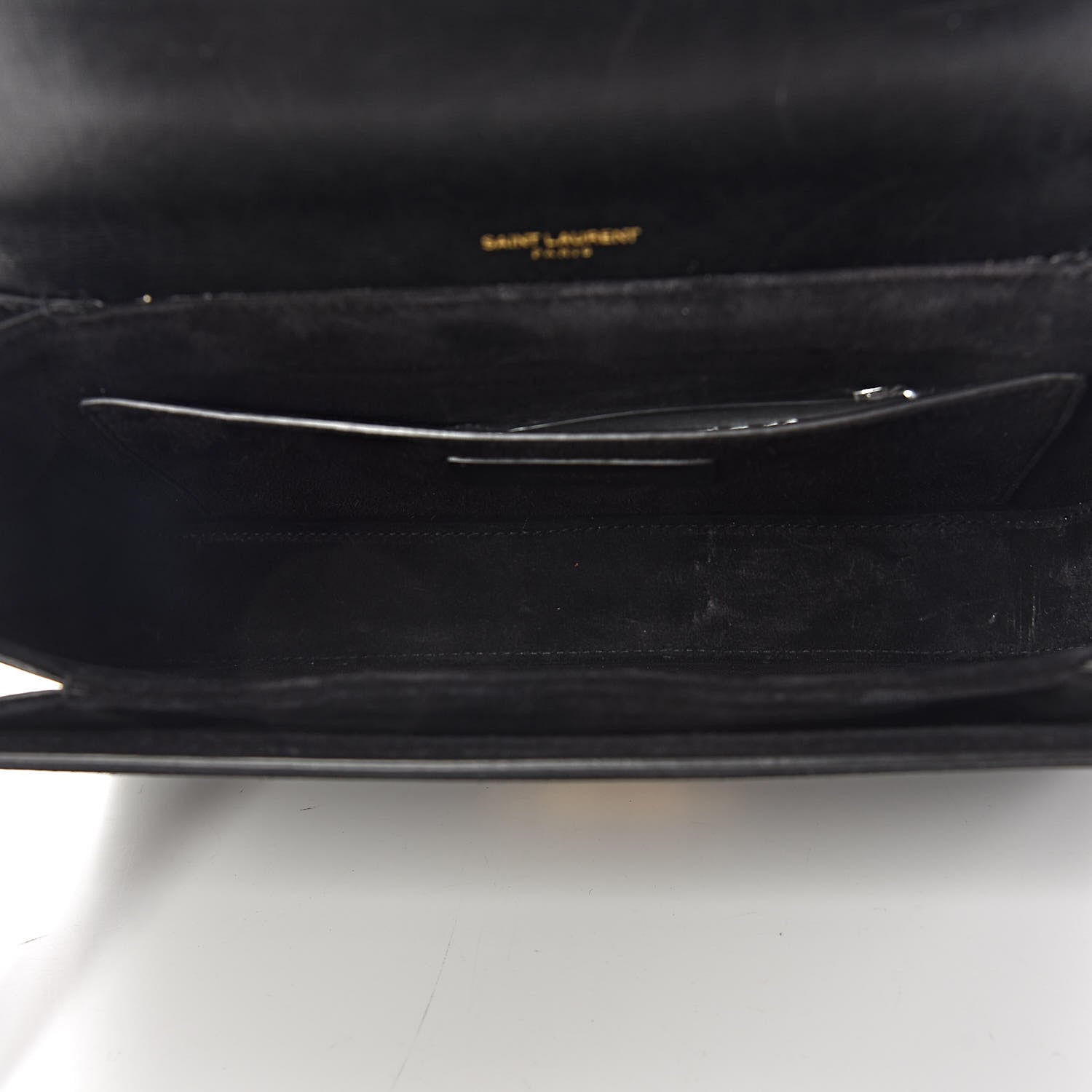 Saint Laurent Smooth Calfskin Suede Medium Bellechasse Black 5 of 11