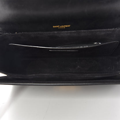 Saint Laurent Smooth Calfskin Suede Medium Bellechasse Black 5 of 11