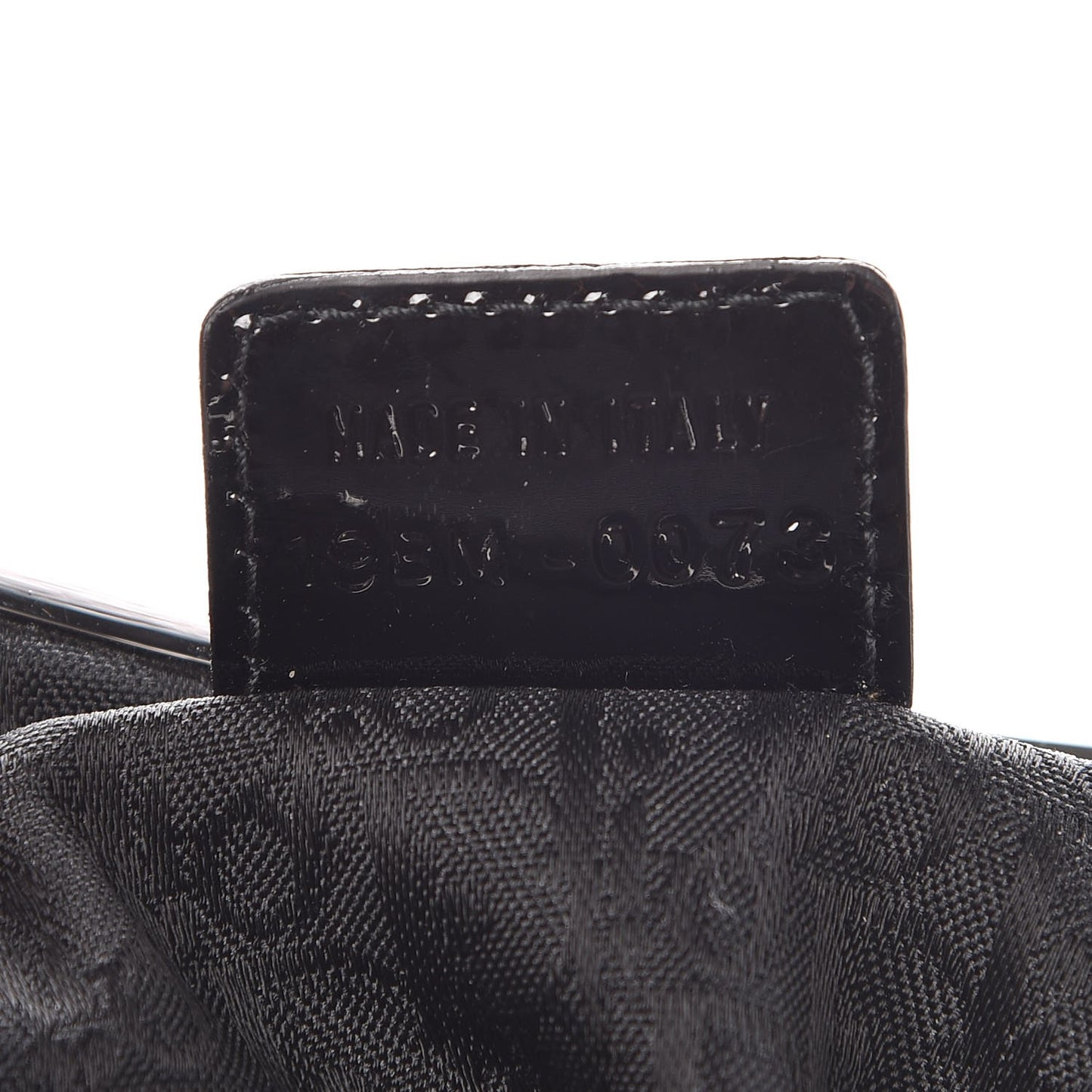 Nylon Mini Saddle Bag Black