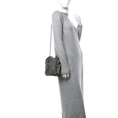 Stella McCartney Shaggy Deer Mini Falabella Fold Over Tote Light Grey 2 of 11