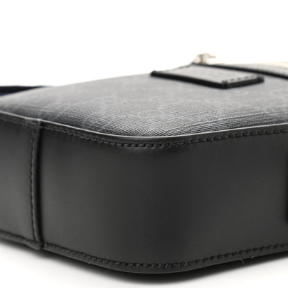 Gucci GG Supreme Monogram Appia Calfskin Web Small Camera Messenger Bag Black Grey 10 of 10