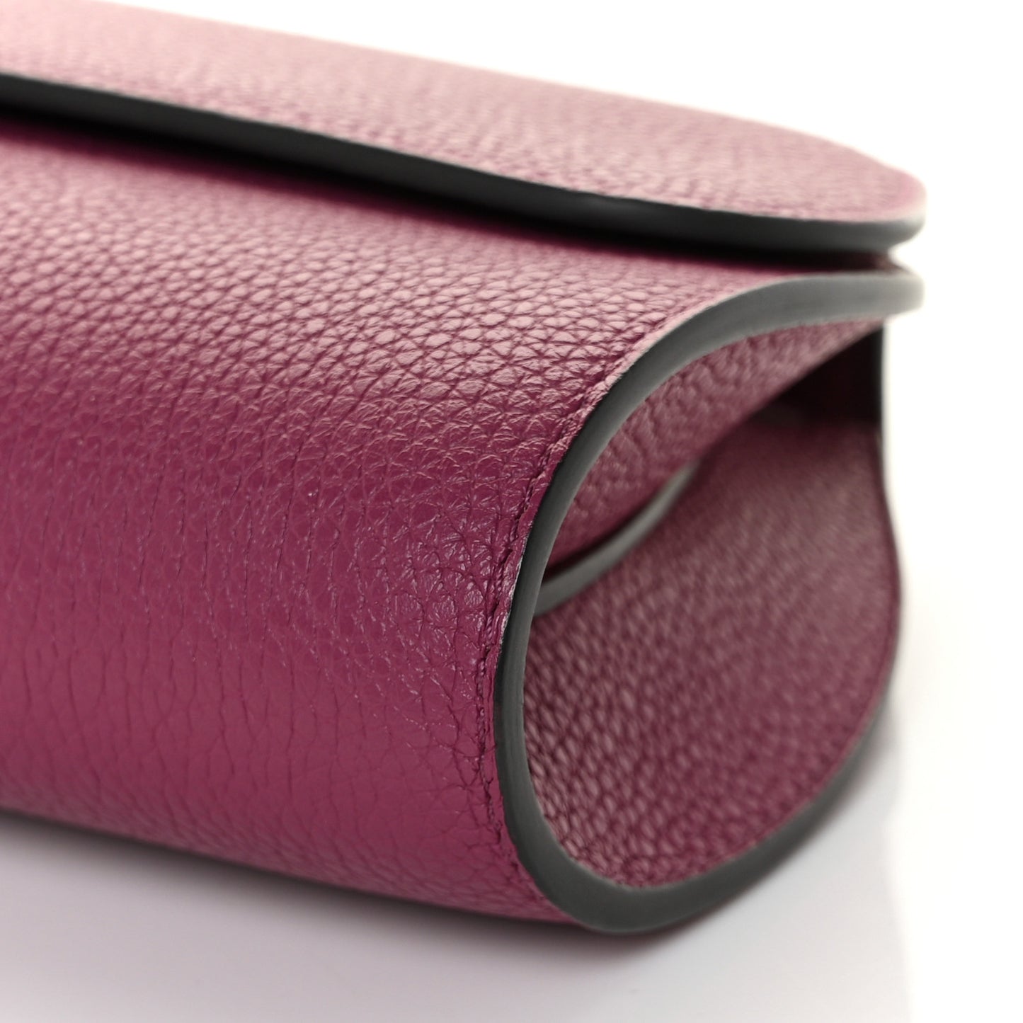 Taurillon Blush Rejane Opera Clutch Dahlia