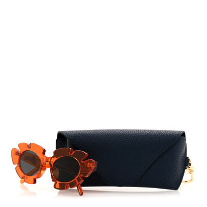 Loewe Acetate Nylon Flower Sunglasses LW40088U Transparent Orange 7 of 7