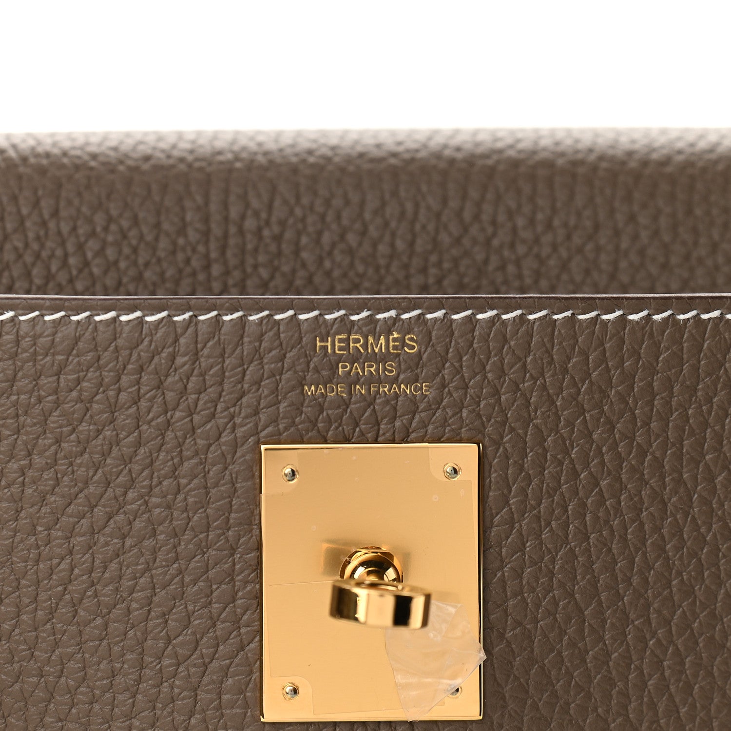Hermes Togo Kelly Retourne 28 Etoupe 6 of 10