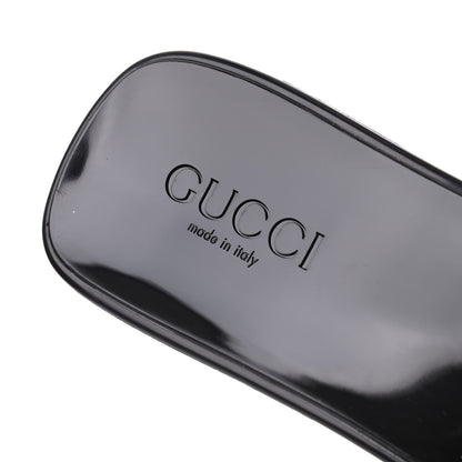 Gucci Rubber Gucci Logo Womens Platform 20/60mm Slide Sandals 40 Black 6 of 14