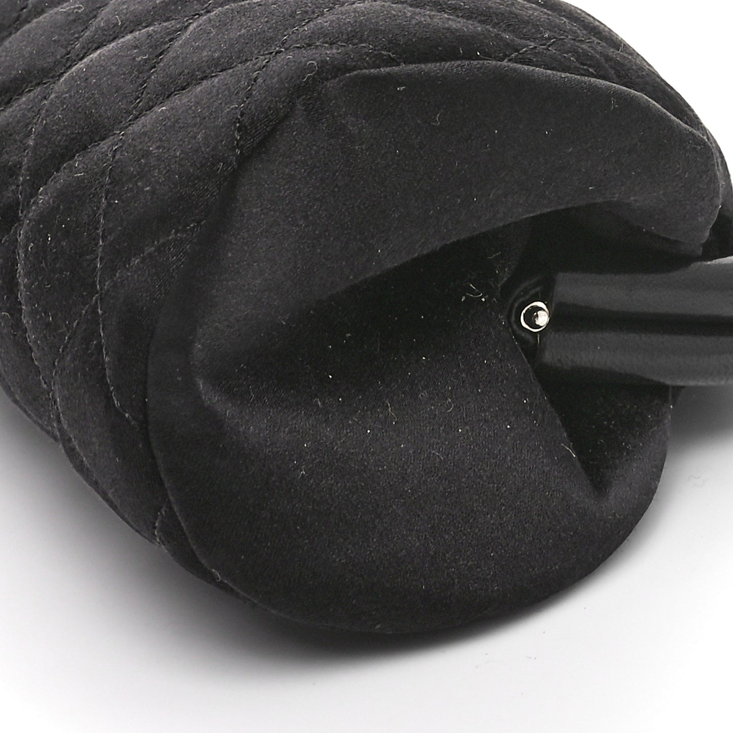 Satin Quilted Timeless Clutch Black