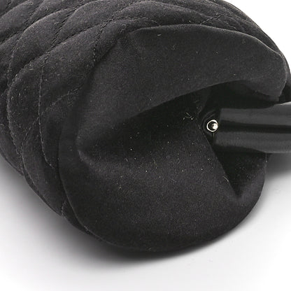 Chanel Satin Quilted Timeless Clutch Black 10 of 11