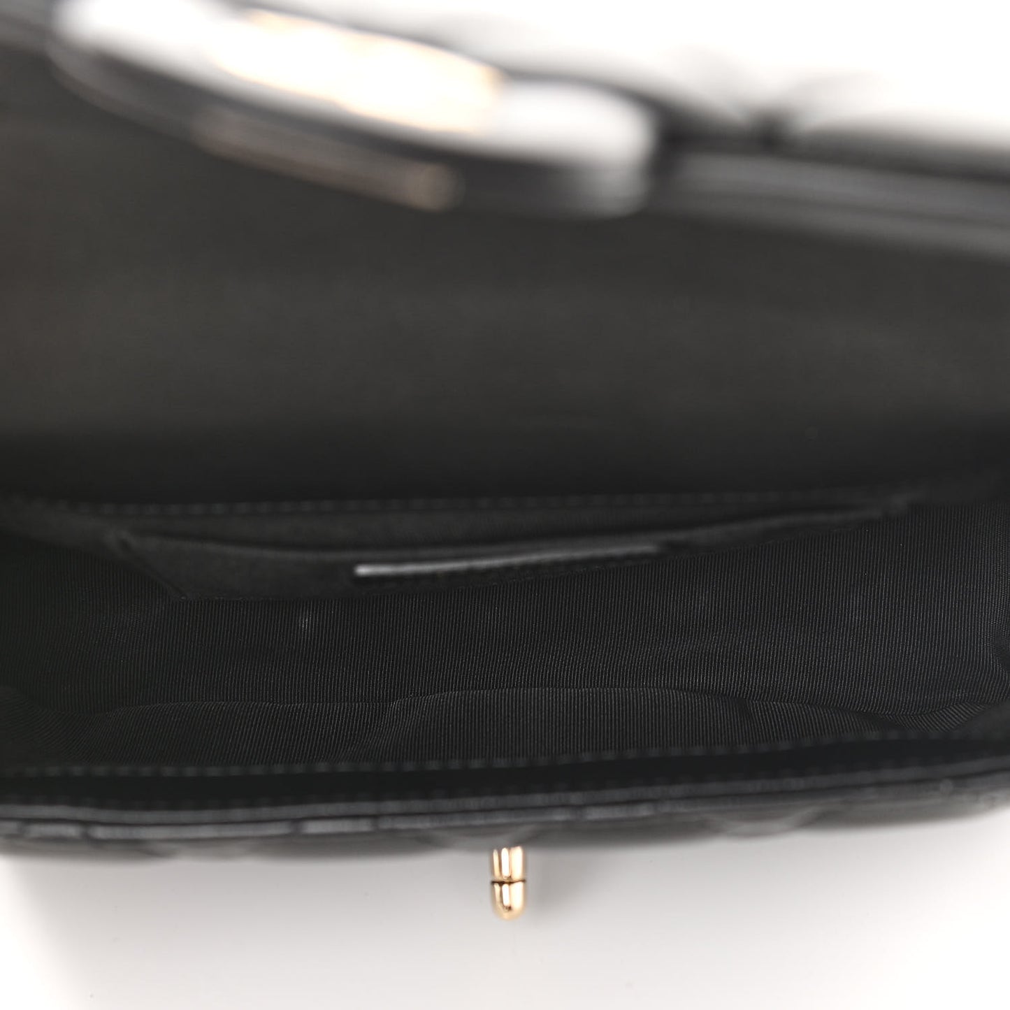 Lambskin Quilted Small My Precious Flap Black