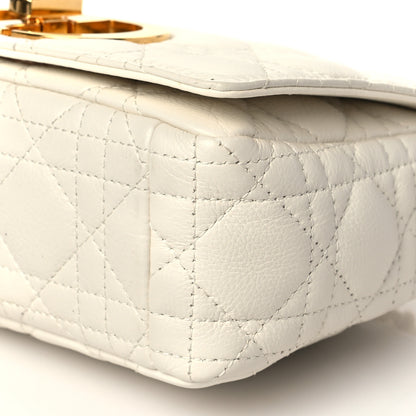 Christian Dior Calfskin Cannage Small Caro Bag Ivory 10 of 10