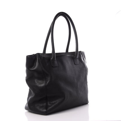 Chanel Calfskin Tall Cerf Tote Black 2 of 8
