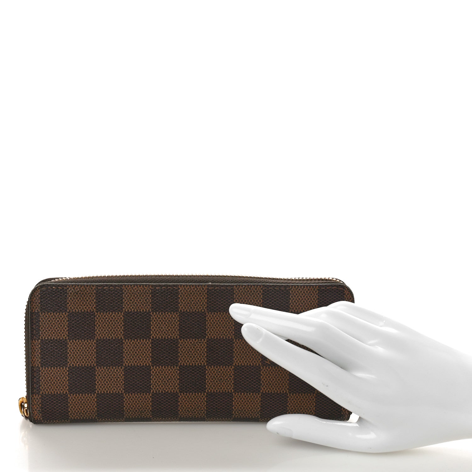Louis Vuitton Damier Ebene Clemence Wallet 2 of 9