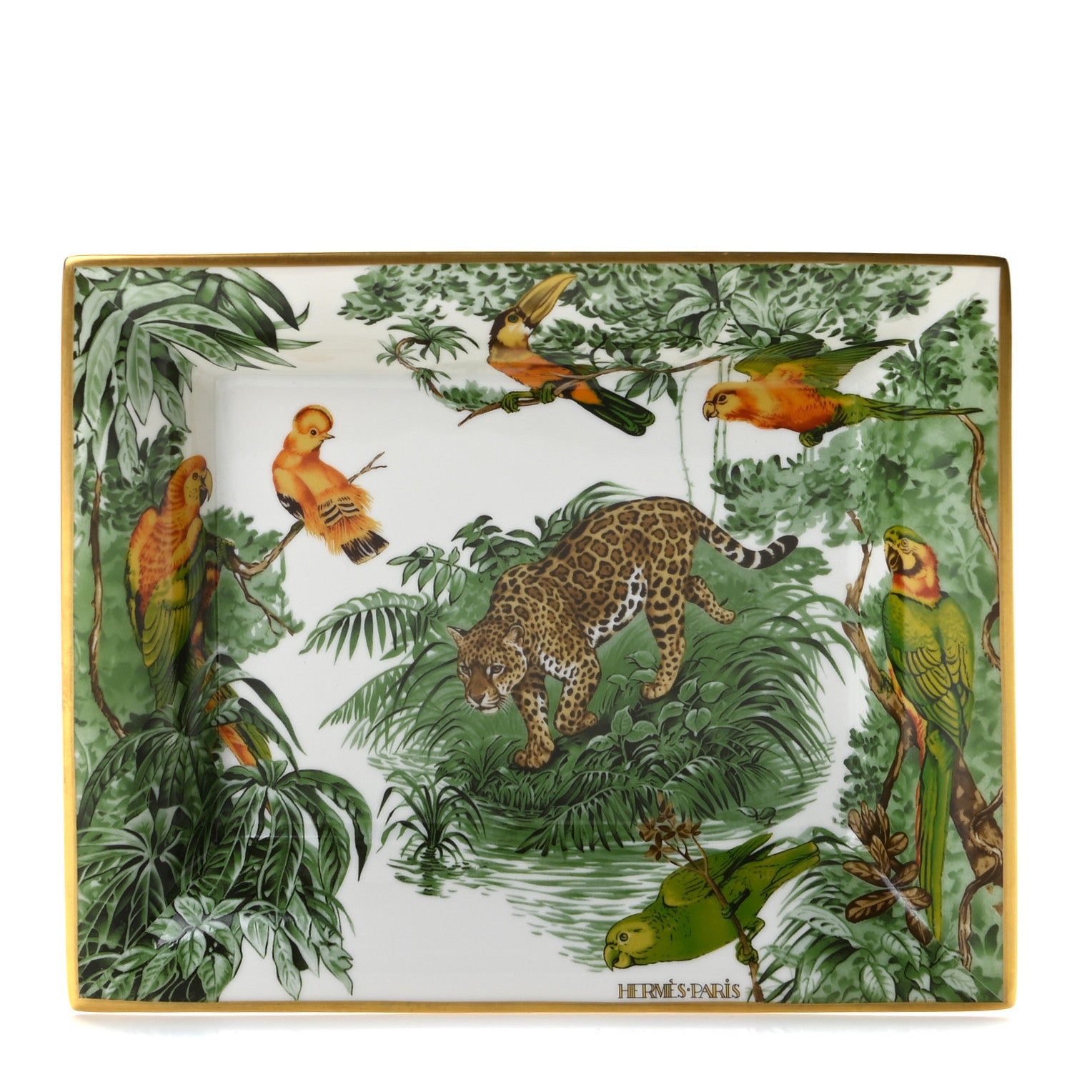 Hermes Porcelain Equateur Change Tray 1 of 3