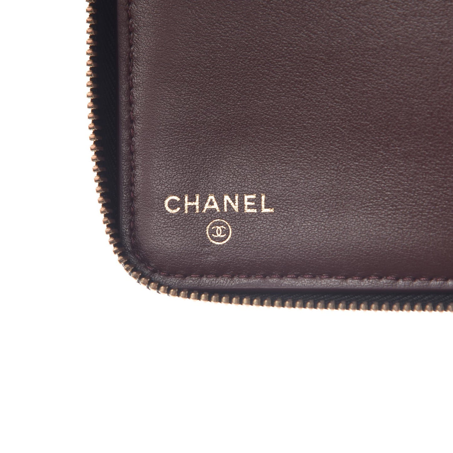 Caviar Quilted Large Zip Around Organizer Wallet Black