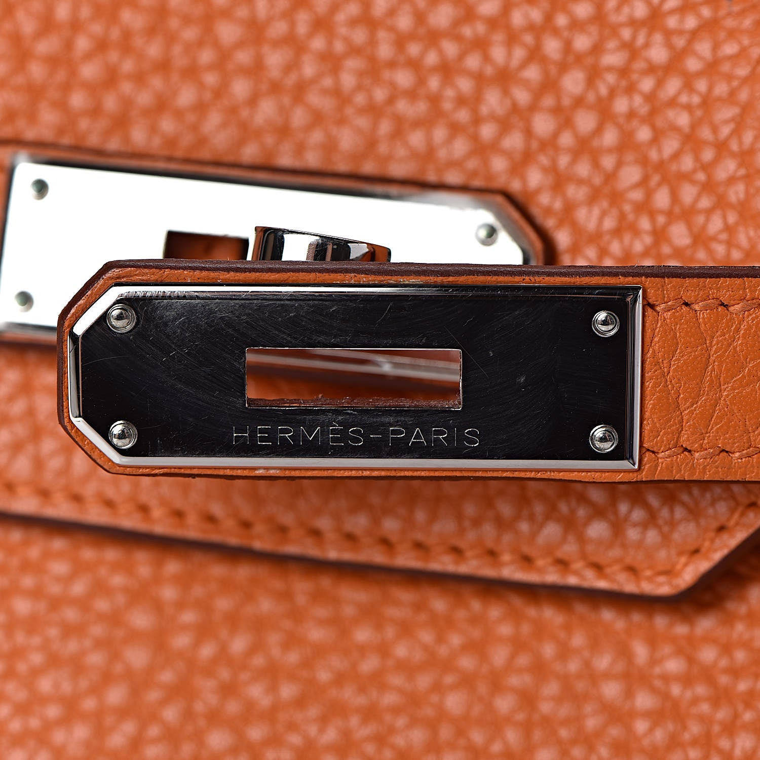 Hermes Taurillon Clemence Birkin 30 Orange 23 of 36