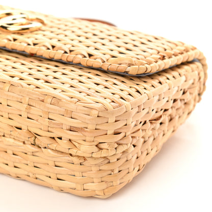 Gucci Glazed Wicker Small Cestino Shoulder Bag Natural 8 of 8