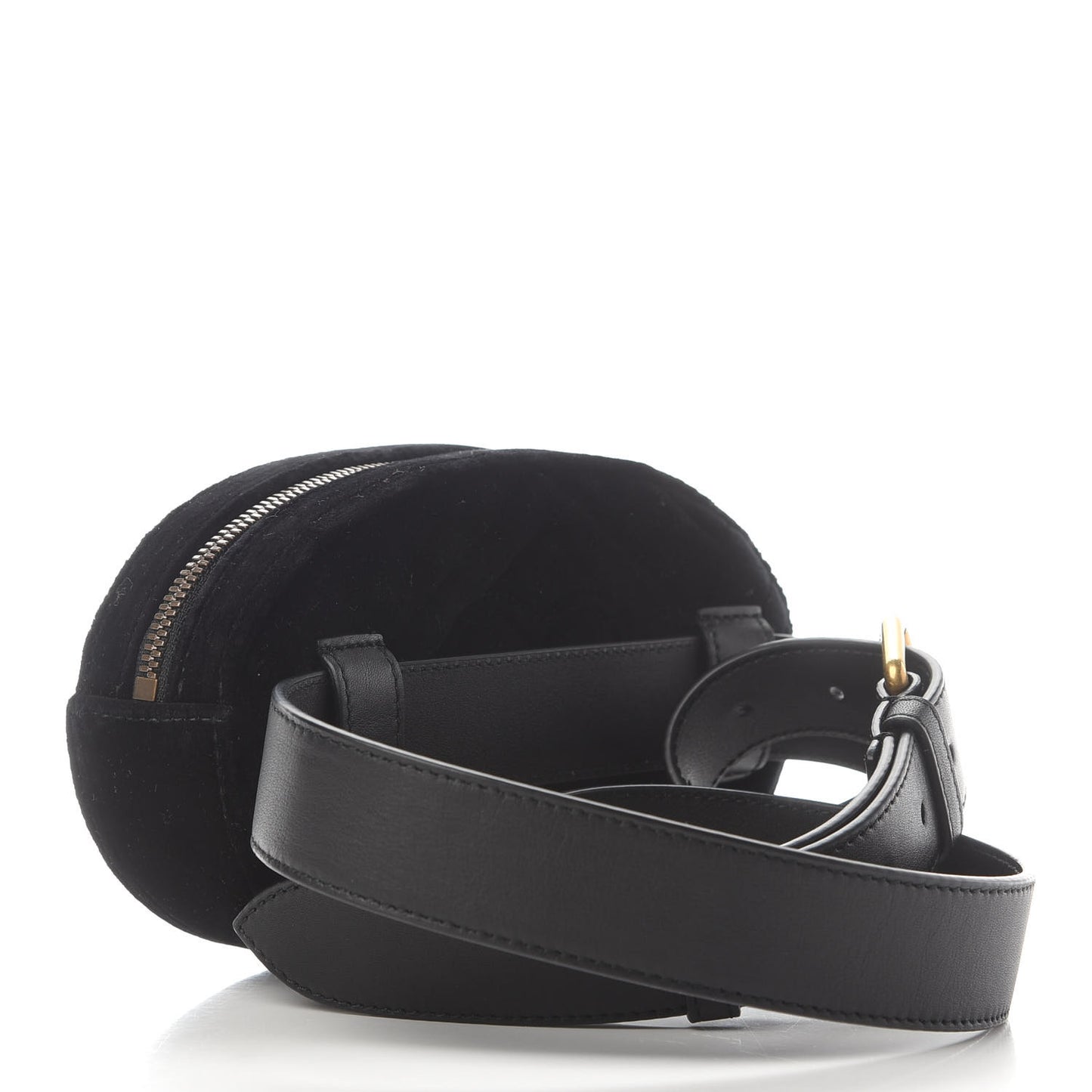 Velvet Matelasse Crystal Star GG Marmont Belt Bag 95 38 Black