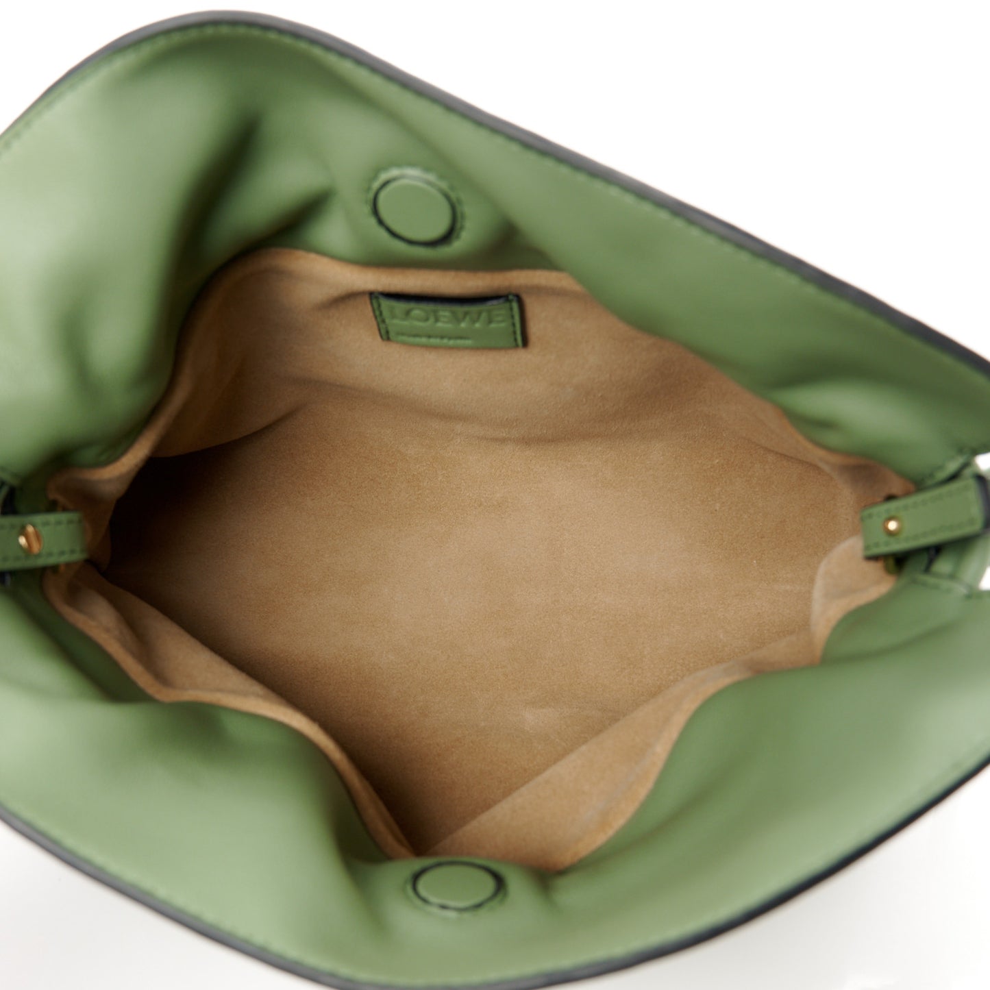 Calfskin Mini Flamenco Knot Clutch Rosemary