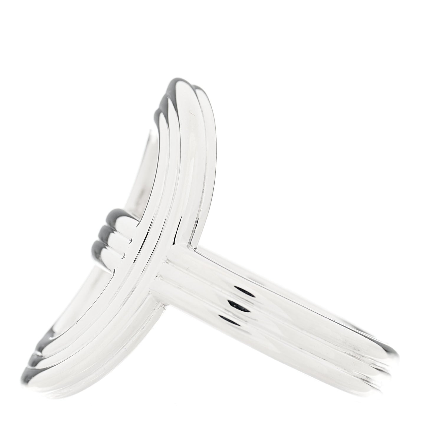 Sterling Silver Vertical Chaine d'Ancre 24 Ring 52 6