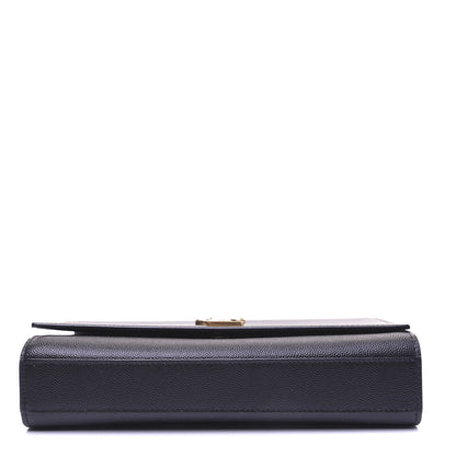 Saint Laurent Grain De Poudre Medium Classic Monogram Kate Satchel Black 12 of 14
