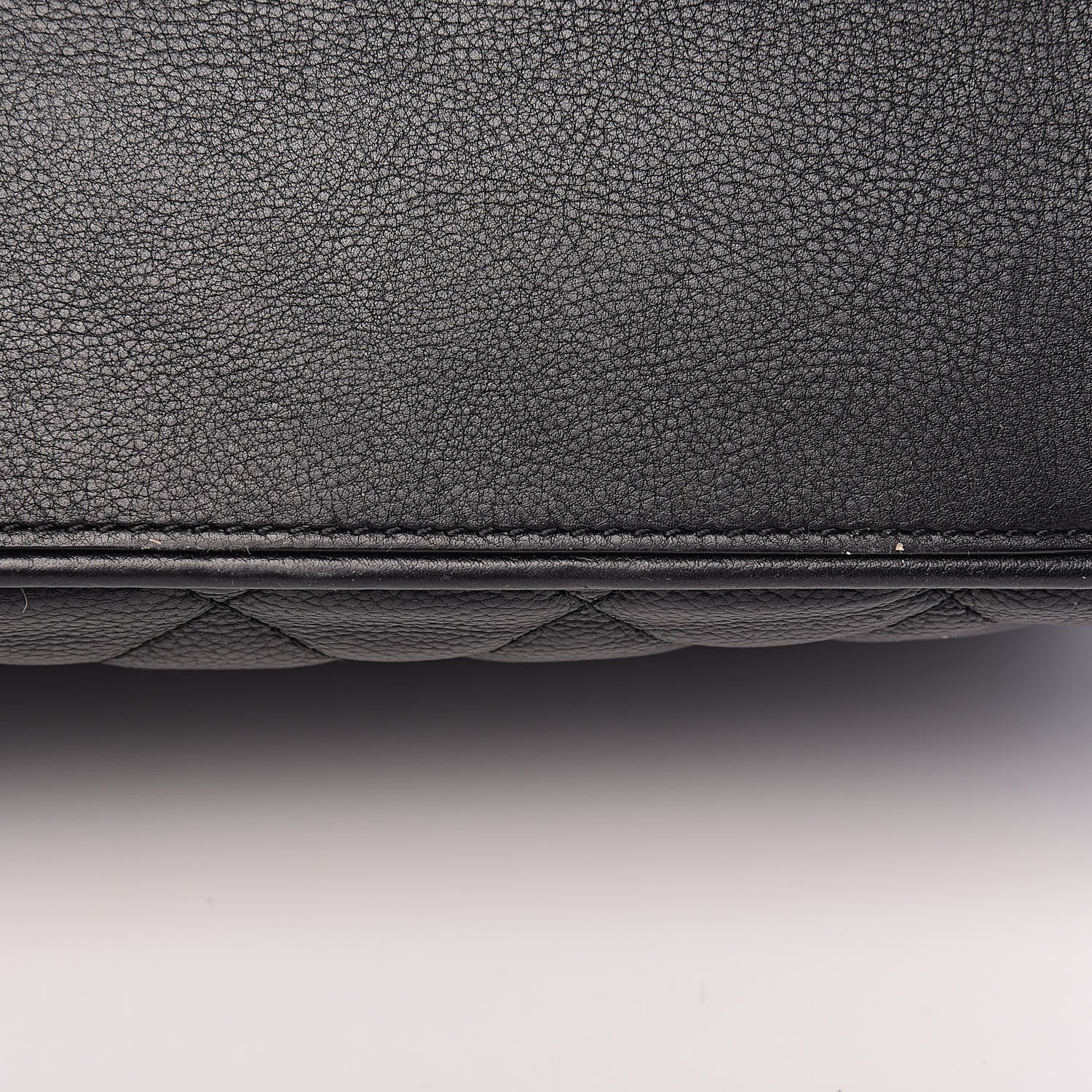 Chanel Calfskin Quilted Medium Frame In Chain Flap Black 10 of 12