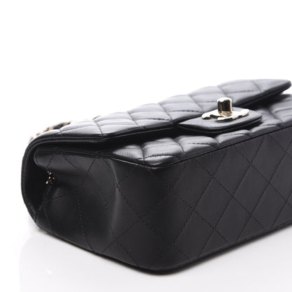Chanel Lambskin Quilted Mini Rectangular Flap Black 7 of 10