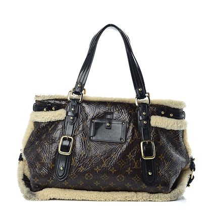 Louis Vuitton Patent Monogram Shearling Sac Thunder 1 of 12