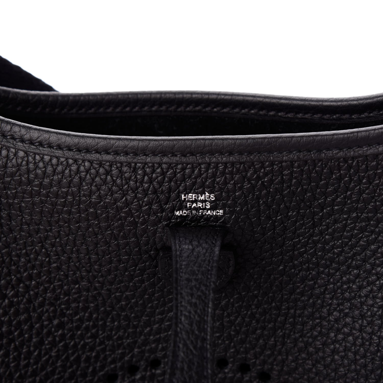 Hermes Taurillon Clemence Evelyne TPM Black 6 of 10