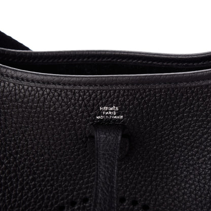 Hermes Taurillon Clemence Evelyne TPM Black 6 of 10