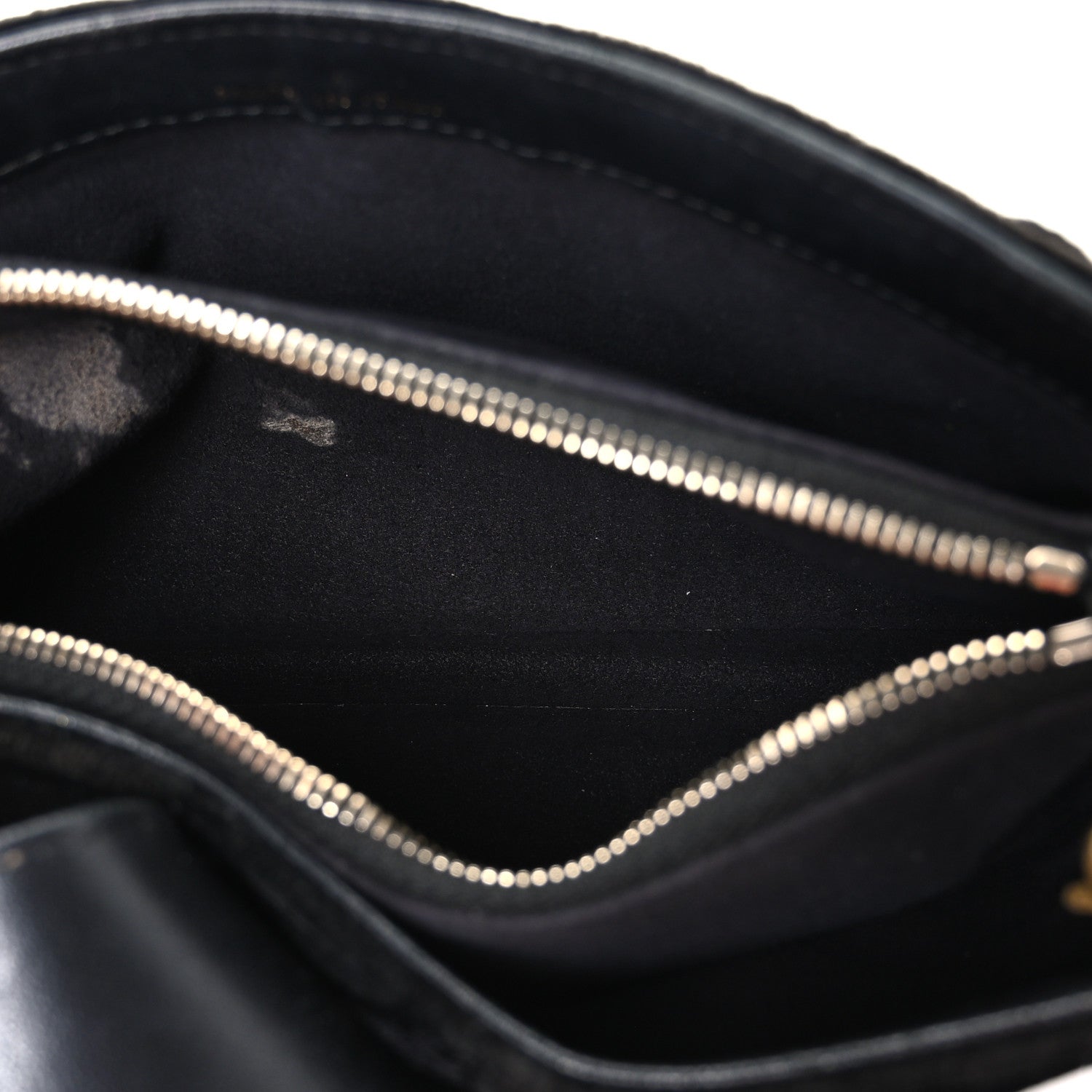 Chanel Velvet Quilted Small Clutch With Chain  Black 5 of 12