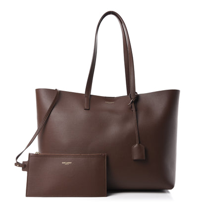 Saint Laurent Calfskin Large Shopping Tote Old Brandy 1 of 10
