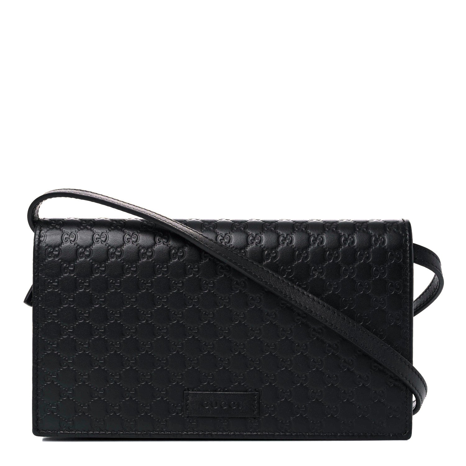 Gucci Microguccissima Crossbody Wallet Black 1 of 11