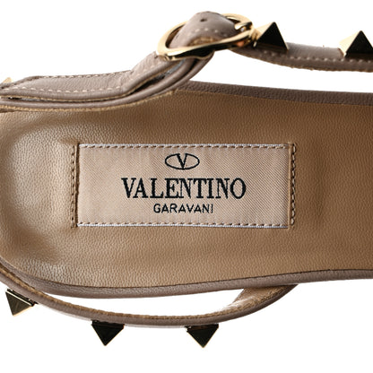 Valentino Garavani Patent Rockstud Half d'Orsay Slingback 50mm Pumps 38 Poudre 6 of 8