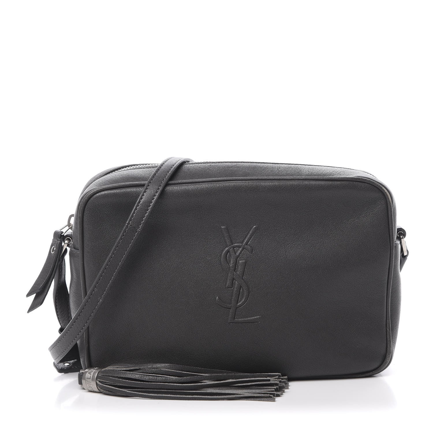 Saint Laurent Lambskin Monogram Small Lou Camera Bag Asphalt 1 of 14