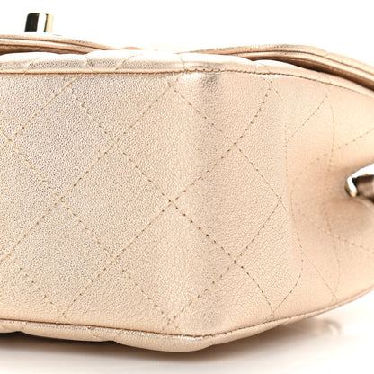 Chanel Metallic Lambskin Quilted Mini Square Flap Gold 9 of 10