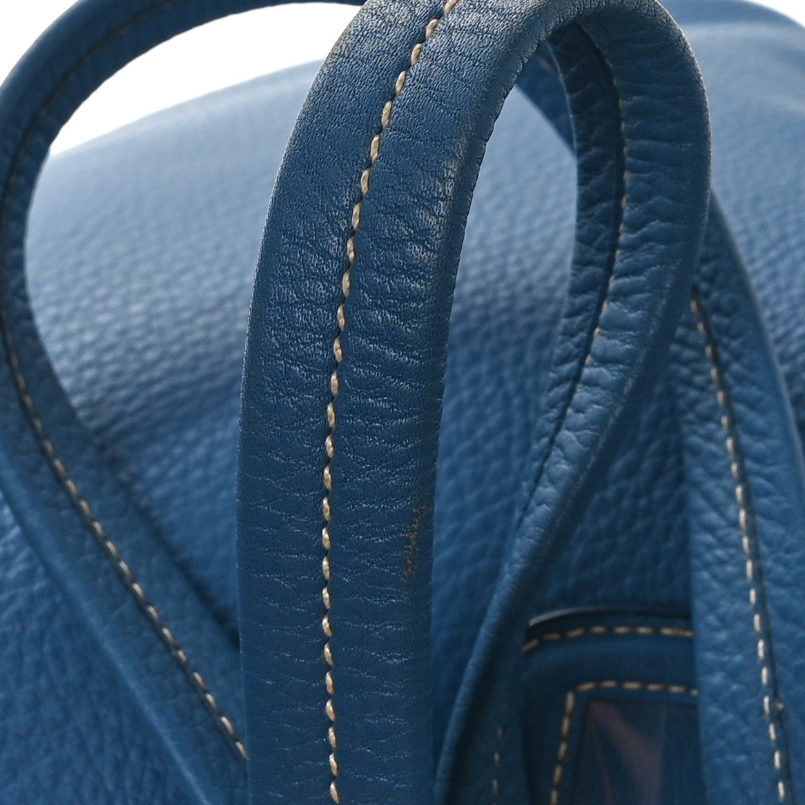Prada Vitello Phenix Side Zip Tote Cobalto 10 of 11